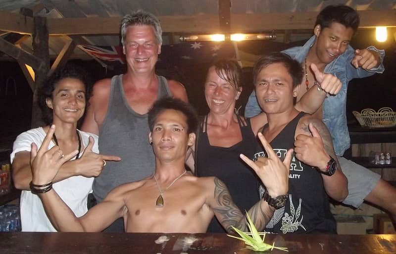 Vorurteile Thailand mit Thai Freunden Abschiedfoto